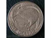 1 долар 1990, Нова Зеландия