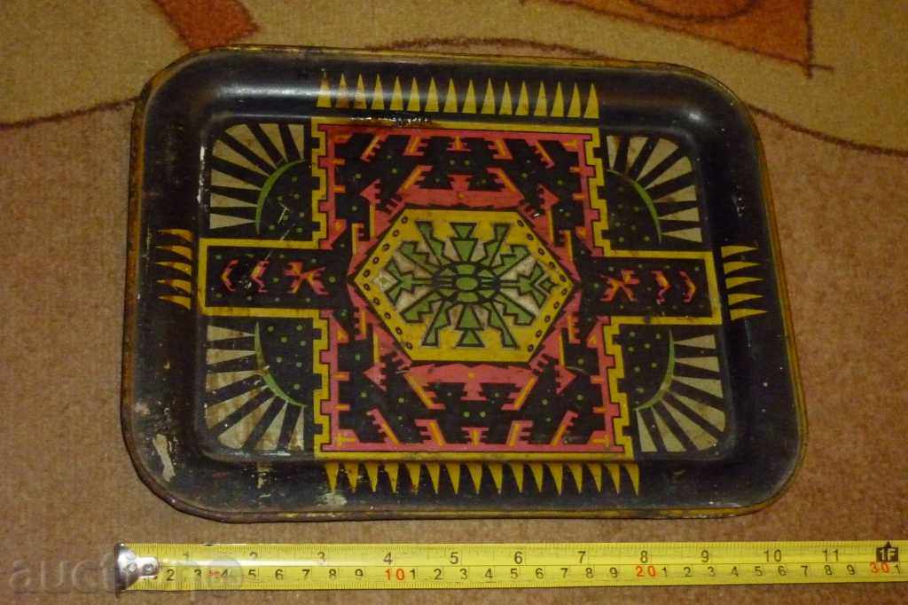 Παράδοση Παλιά βασιλική πιατέλα, υπηρεσία, δίσκο, κύπελλο