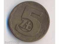 Poland, 5 zloty 1976