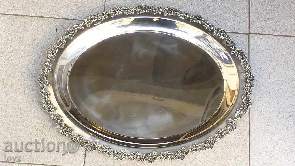 SILVER TRAY 1006 grams TOMMASSO DI TURRO (sample 800)