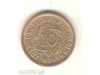 Германия  10  рентенпфенига   1924 A