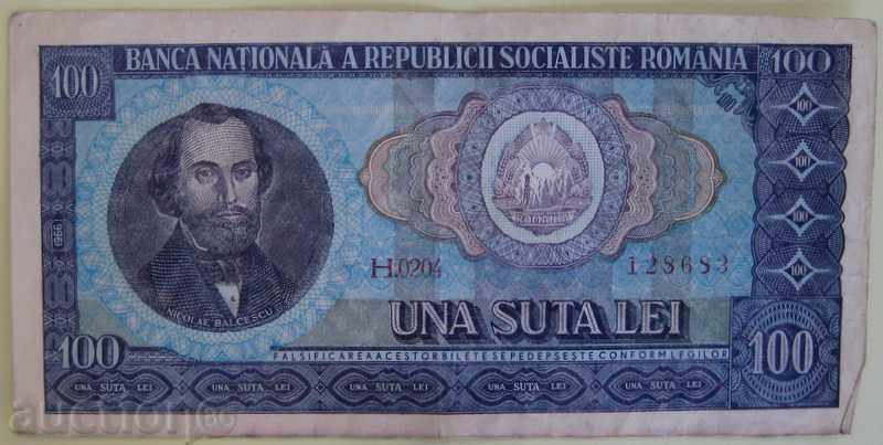 România 100 lei 1966.