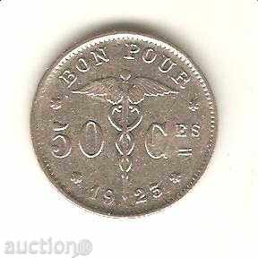 + Βέλγιο 50 centimes 1923 η γαλλική μύθο Matra. ελάττωμα
