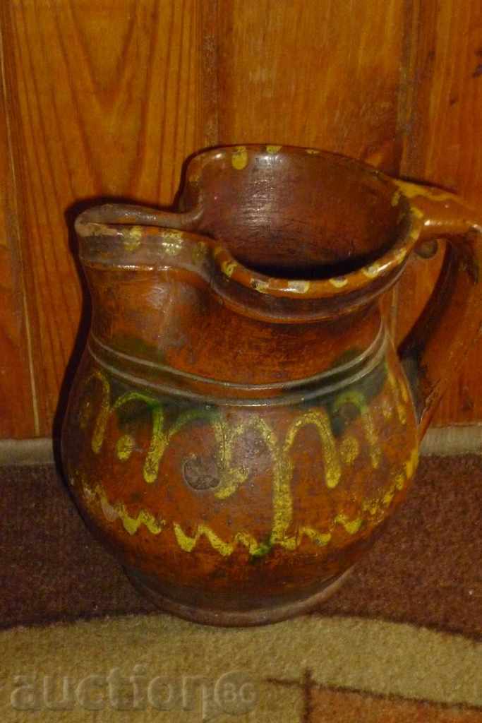 Ancient clay pot, jug, ceramic, jug, pot with price 139.00 BGN | € 71.07 Ancient clay pot, jug, ceramic, jug, pot with price 139.00 BGN | € 71.07