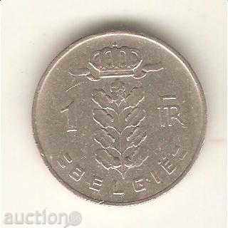 +Белгия  1  франк  1958 г.  холандска легенда