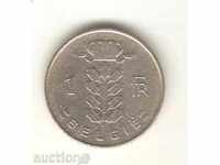 +Белгия  1  франк  1966 г.  холандска легенда
