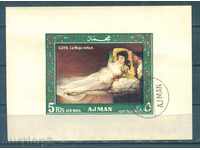 31K188 / Ajman - ART femeie frumoasă Goya BLOC