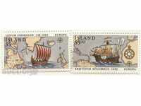Чисти марки Европа СЕПТ  Кораби 1992 от Исландия
