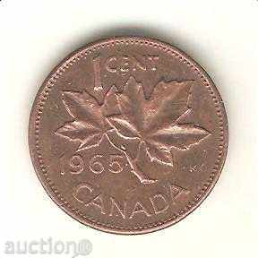 +Канада  1  цент  1965 г.