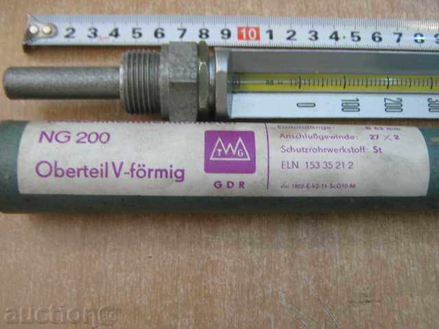 Auction Thermometer machined from 0 to 600 degrees Celsius Auction Thermometer machined from 0 to 600 degrees Celsius