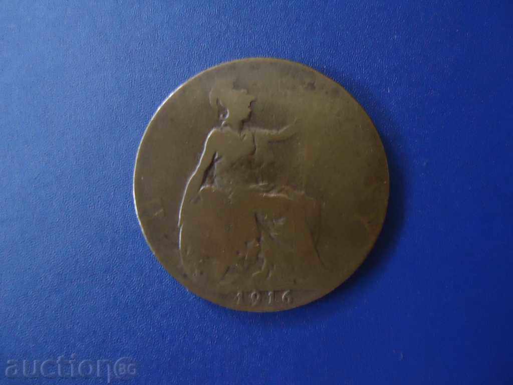 1/2 Penny ENGLAND 1916