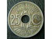25 centimetri 1931, Franța