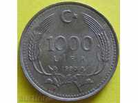 TURCIA -1000 liras 1990.