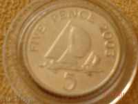 +++ 5 pence 2003 Jersey-UK MINT Capsule +++