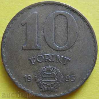 Ungaria 10 forinti 1985.