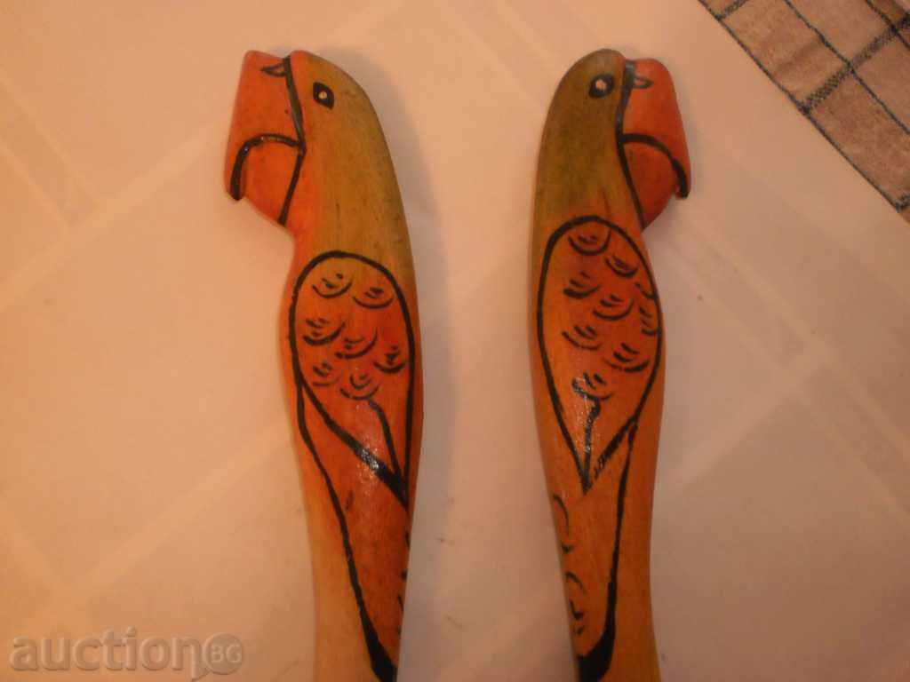 Set fork and spoon with parrot handle from Kenya with price 39.00 BGN | € 19.94 Set fork and spoon with parrot handle from Kenya with price 39.00 BGN | € 19.94