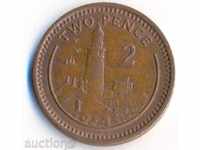 Gibraltar 2 cents 1991