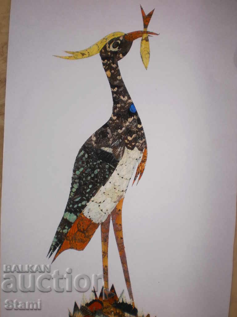 Delivery of Marabu-series paintings of butterfly wings-1