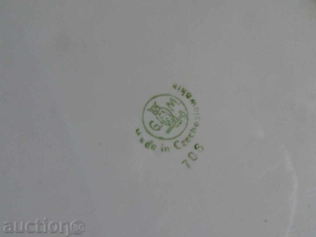 Livrarea platou veche de porțelan