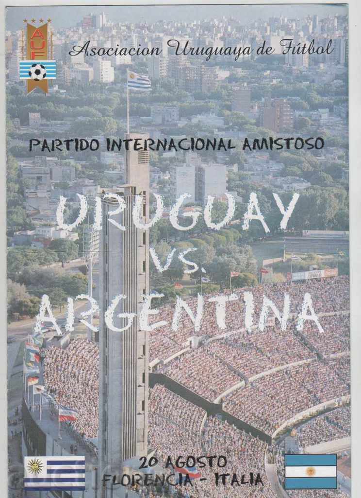 Uruguay-Argentina football program 2003