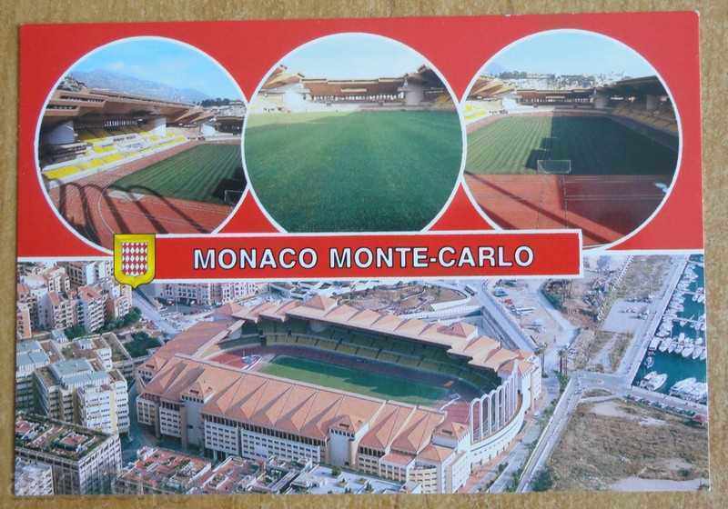 Картичка на стадион "Луи II" - Монако