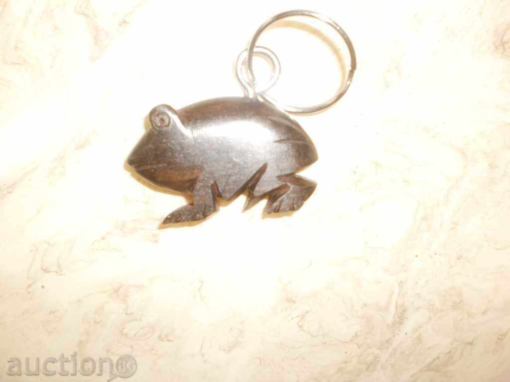 Auction Ebony-frog key chain Auction Ebony-frog key chain