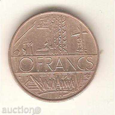 +Франция  10  франка  1975 г.
