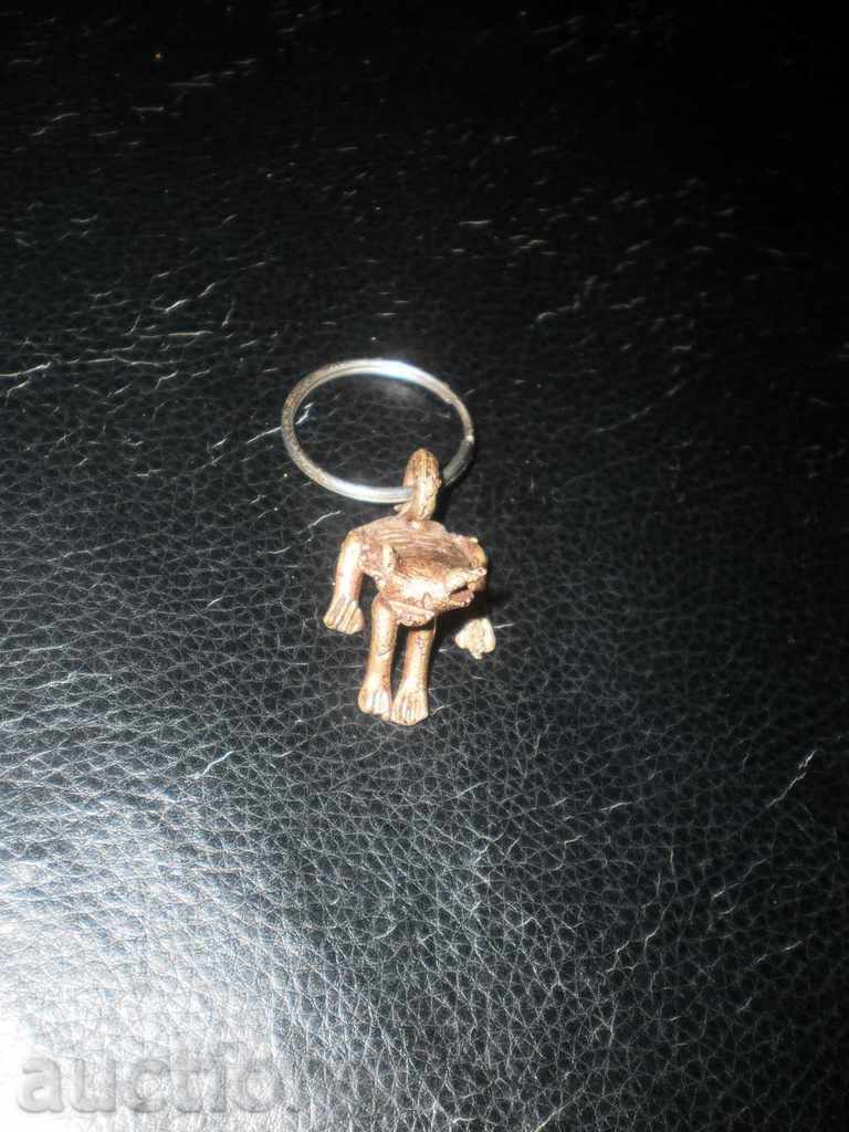 Auction Bronze-frog key holder Auction Bronze-frog key holder