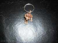 Bronze-frog key holder