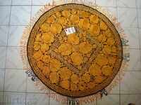 Tablecloth, diameter 100 cm, hand embroidered with thread