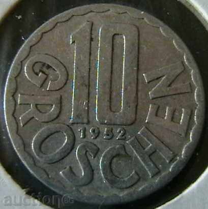 10 bani 1952, Austria