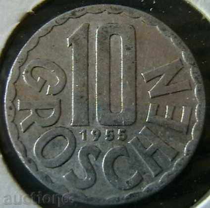 10 гроша 1955, Австрия
