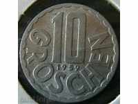 10 bani 1959, Austria