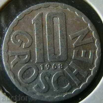 10 гроша 1968, Австрия