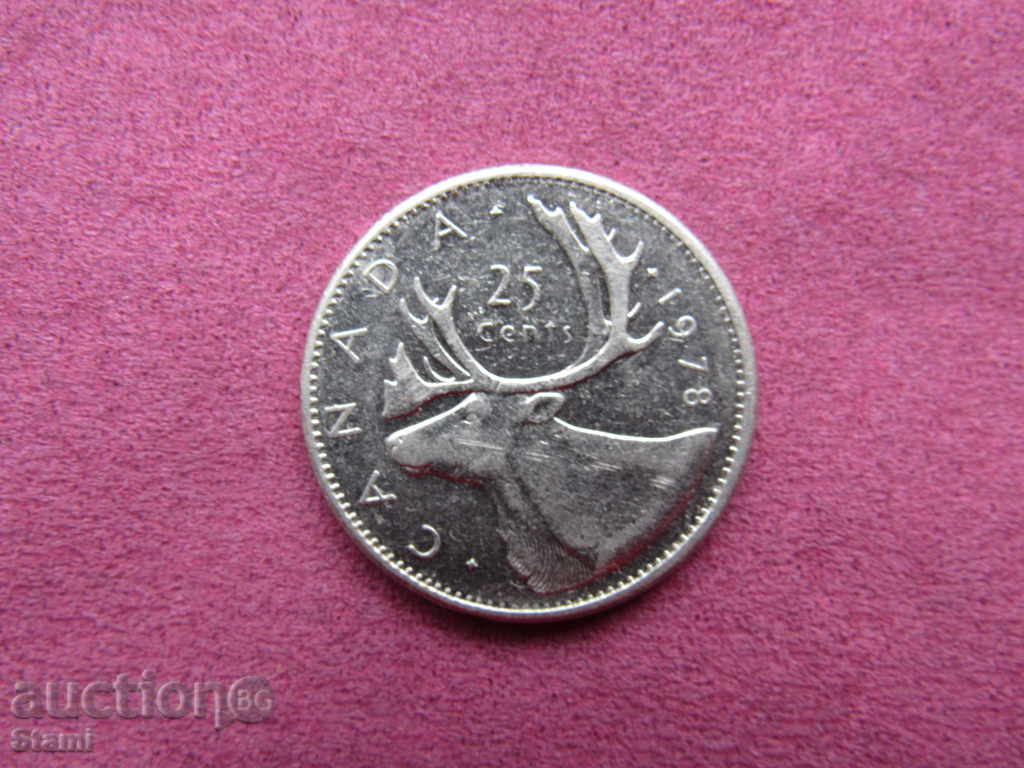 25 cents-Canada, 1978, 324 m with price 1.60 BGN | € 0.82 25 cents-Canada, 1978, 324 m with price 1.60 BGN | € 0.82