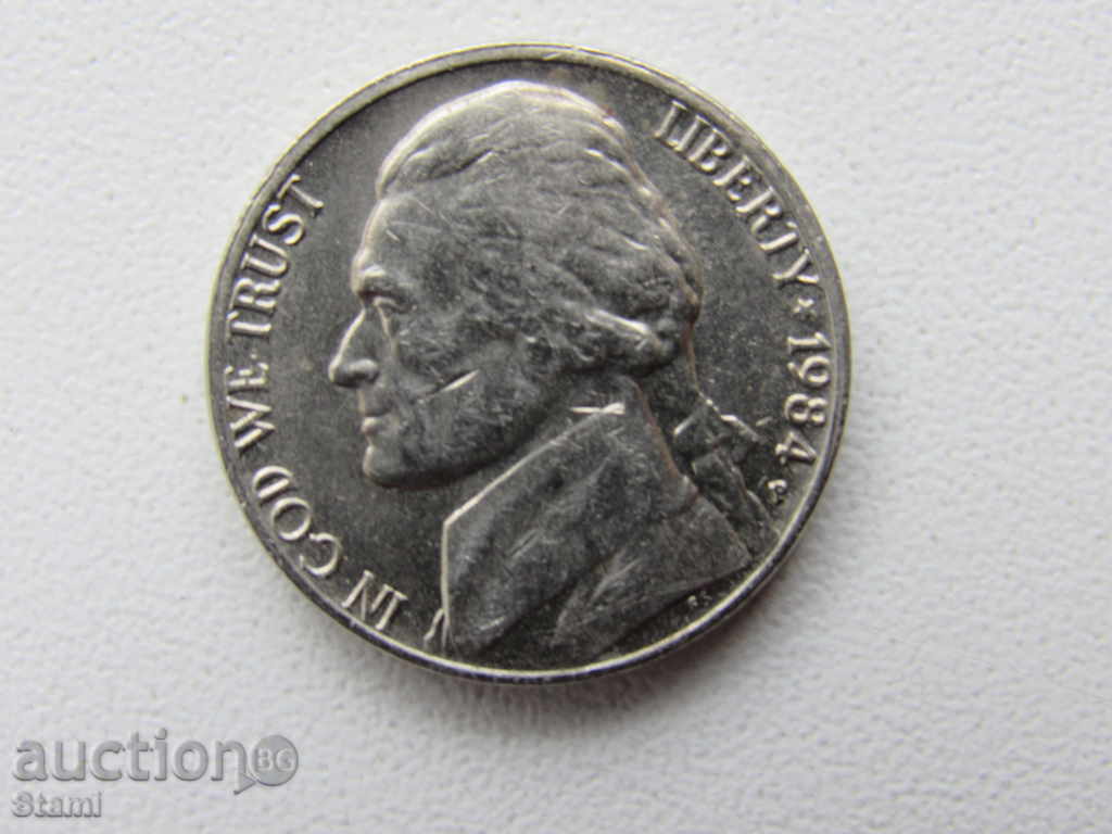 5 cents - USA, 1984, 246 D with price 0.85 BGN | € 0.43 5 cents - USA, 1984, 246 D with price 0.85 BGN | € 0.43