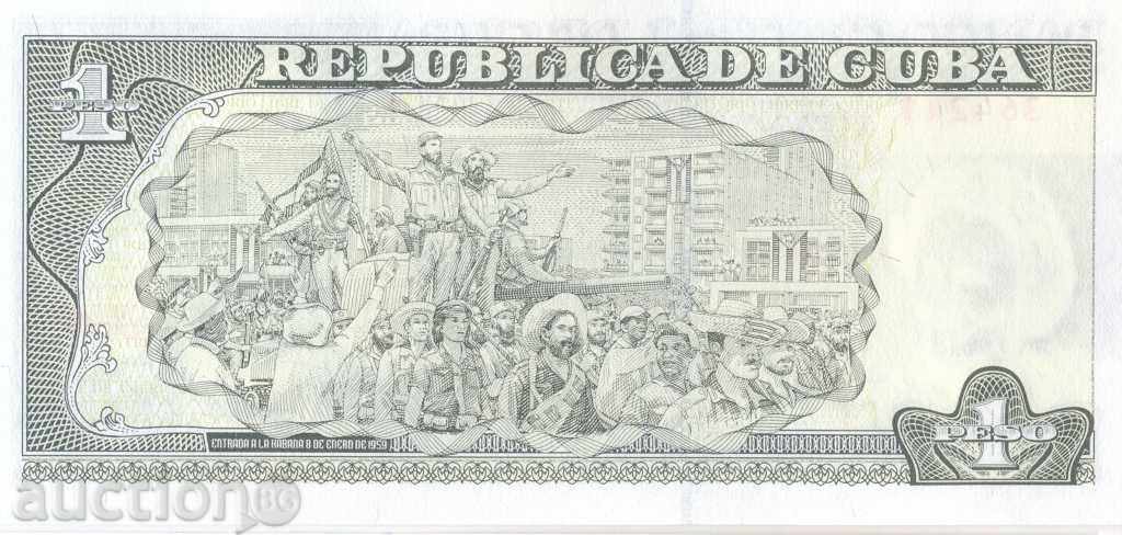 Cuba 1 peso 2009 year