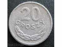 POLONIA 20 penny 1975.