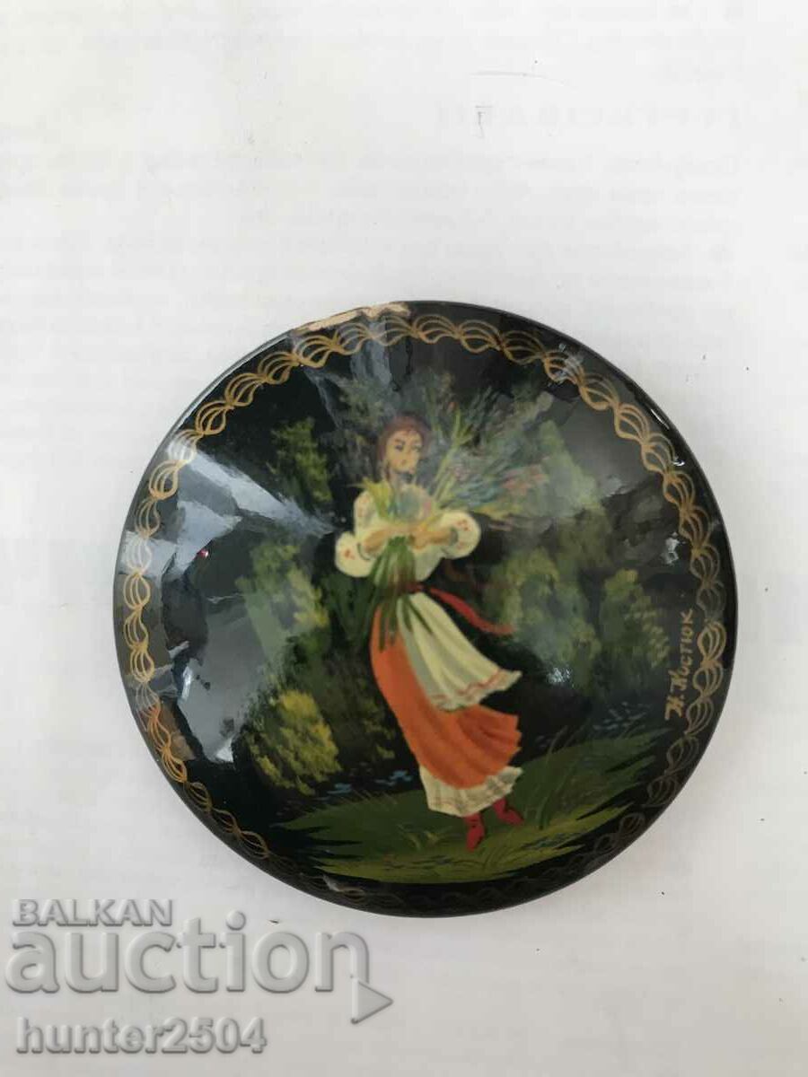 Παράδοση Κουτί-εικόνα με συγγραφέα, ξύλο ΕΣΣΔ