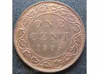 CANADA 1 cent 1905.