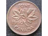 КАНАДА  1 цент  1950г.