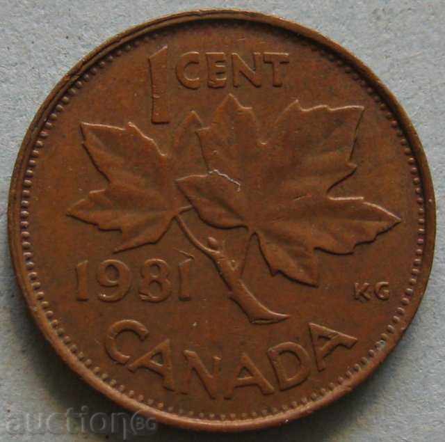 1 cent 1981. - Canada