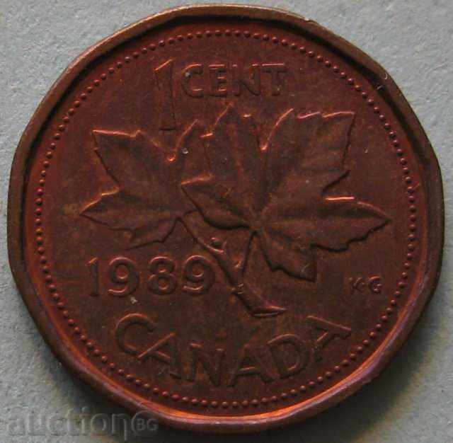 1 цент 1989г. - Канада