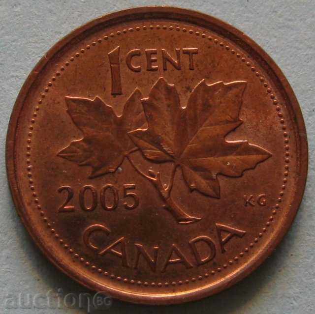 1 cent 2005. - Canada