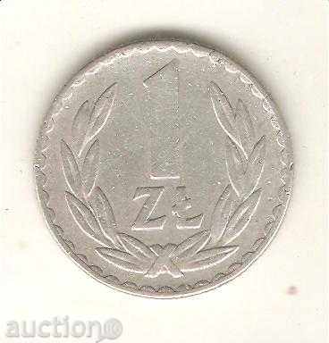 +Полша  1  злотa  1976 г.