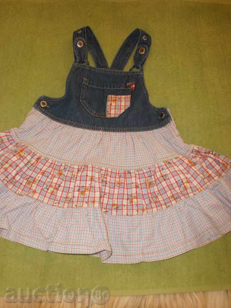 Baby denim skirt size 98, very stylish