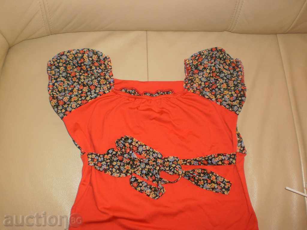 Tunic with short sleeve, board and belt, size 140 - 5
