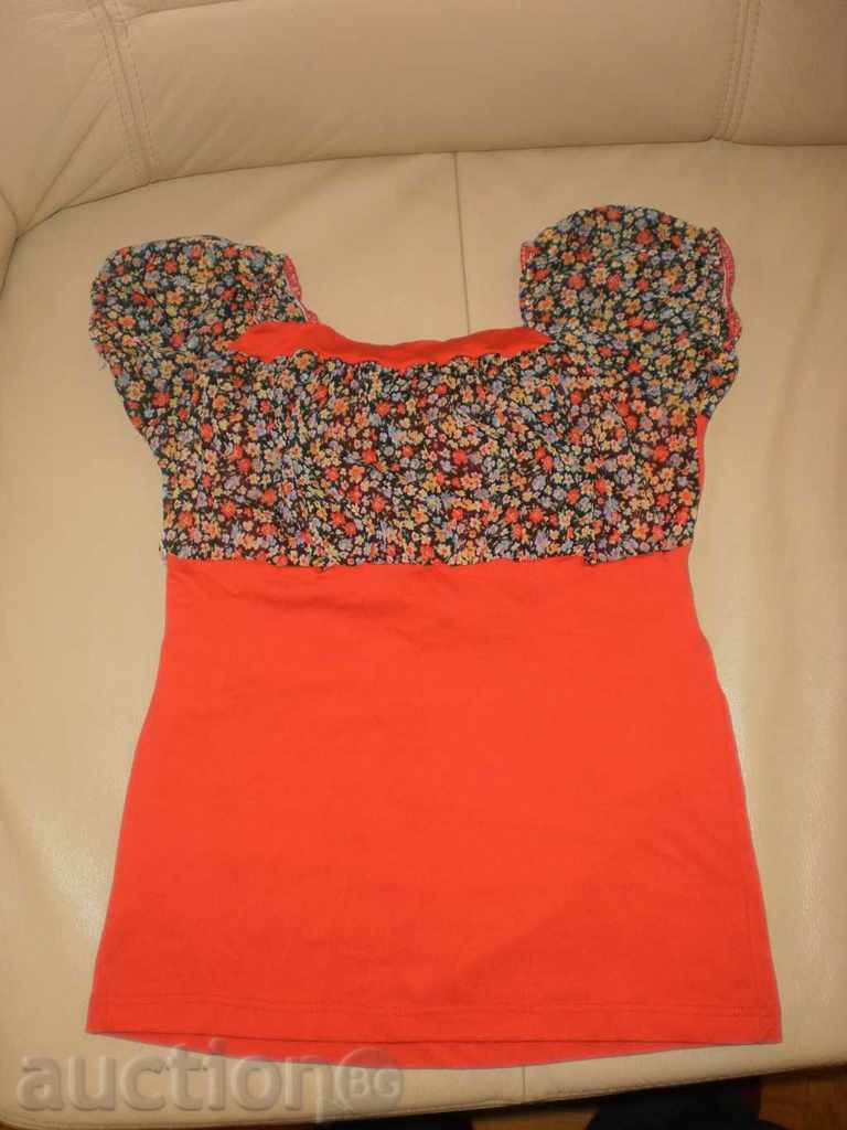 Tunic with short sleeve, board and belt, size 140 - 6