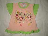 Baby tunic with short sleeves and merry print size 86, new