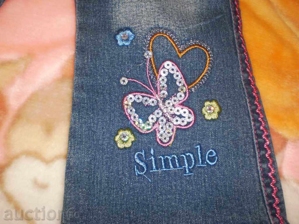 Baby jeans for a girl of 1 year, new with price 5.00 BGN | € 2.56 Baby jeans for a girl of 1 year, new with price 5.00 BGN | € 2.56